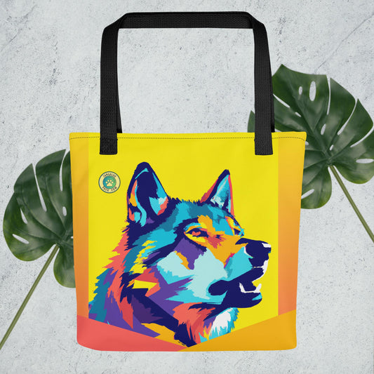 Gray Wolf Book Bag - Jungaloo