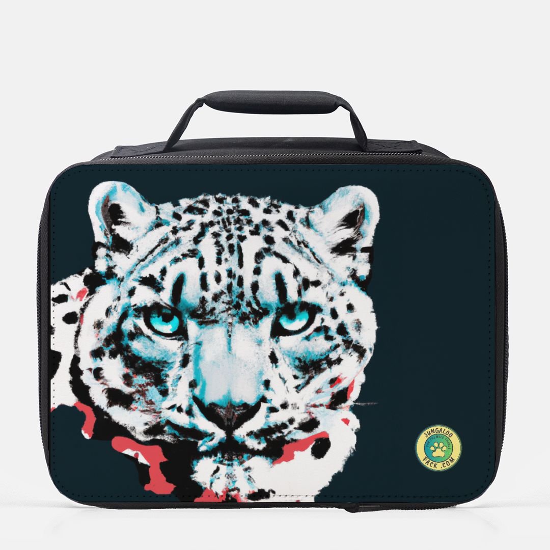 Snow Leopard Lunchbox 1 - Jungaloo